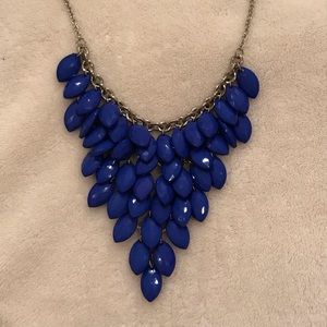 Blue beaded necklace